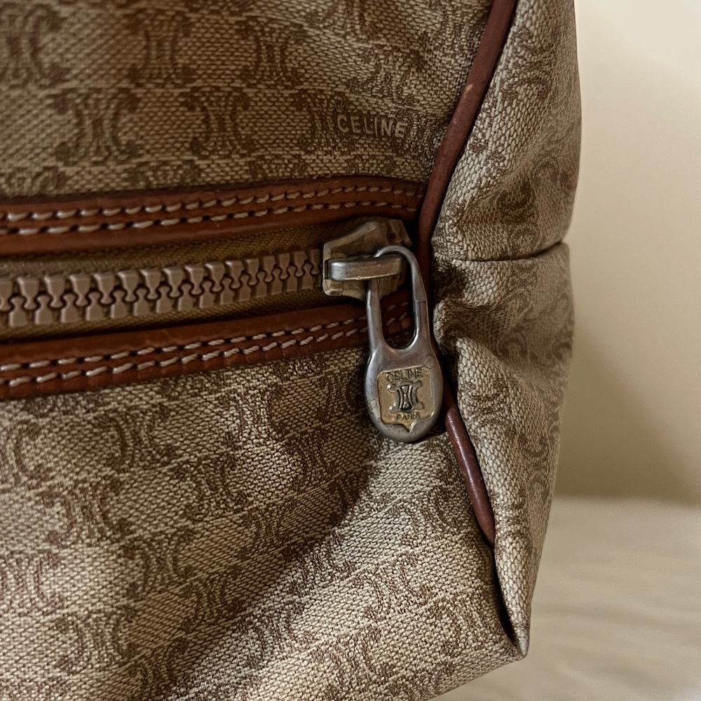 Celine Tan and Brown Travel Bag - Picture 6 of 17